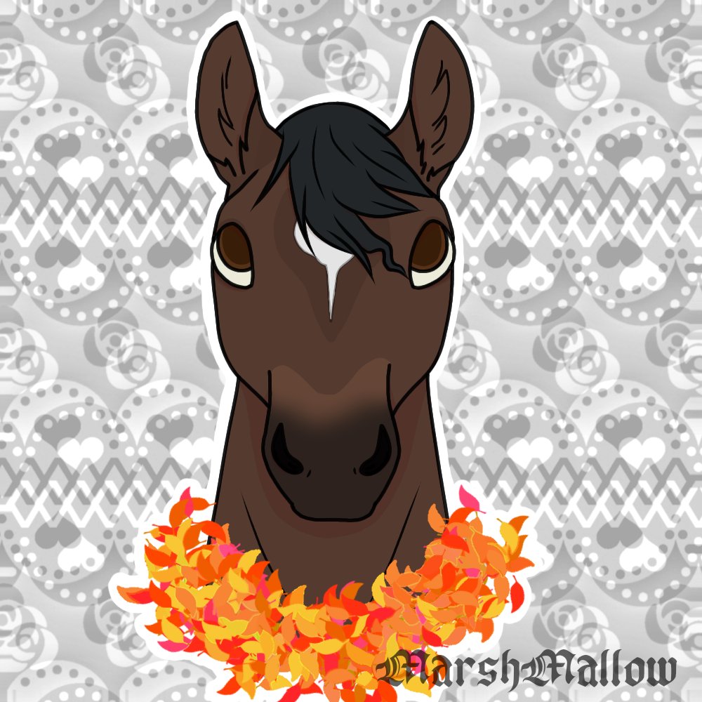 marshmoooo's tweet photo. A commission I did of my friends horse!! https://t.co/oBkhsLoaoZ
