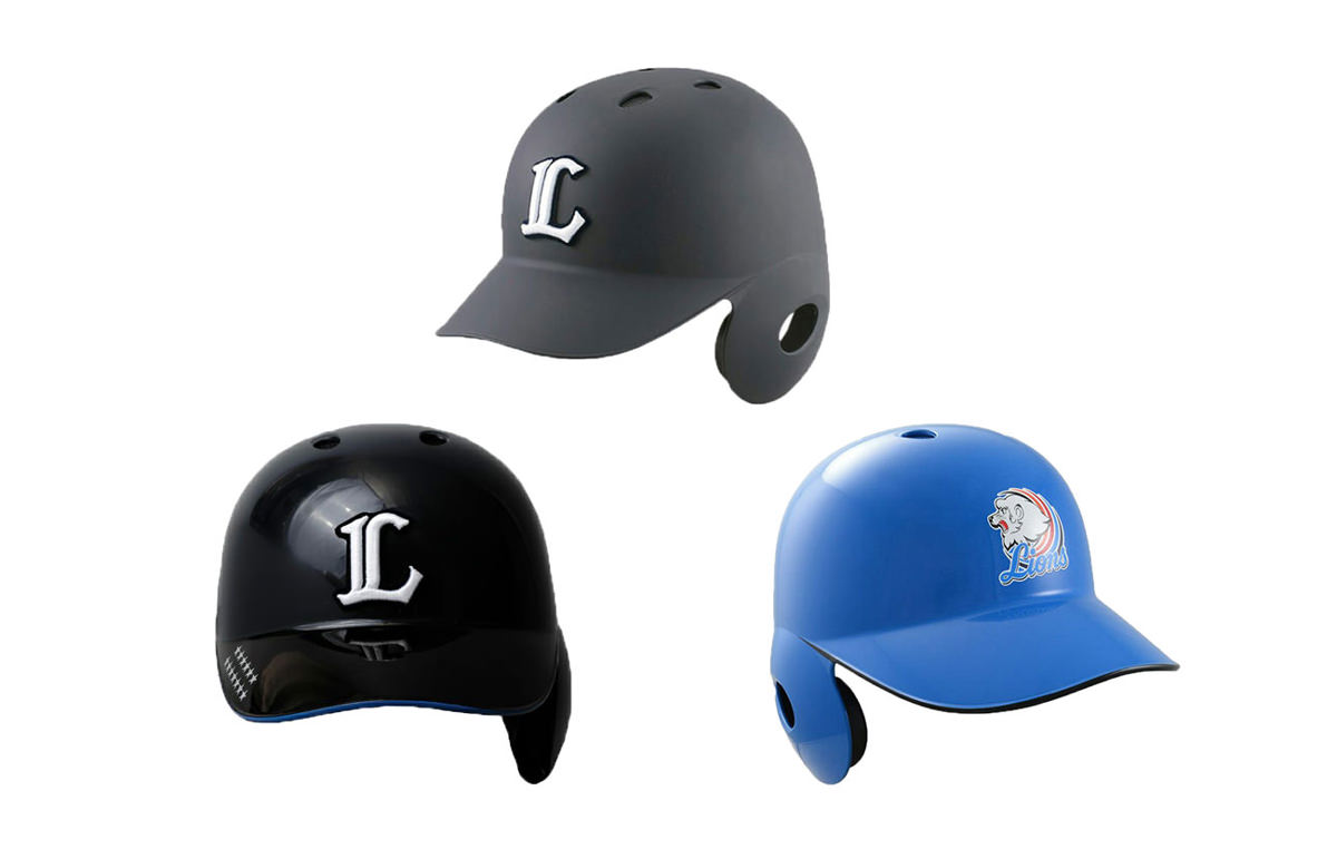 西武ライオンズ ヘルメット 受注生産】[ミズノ]オーセンティックヘルメット(ビジター)(S 右