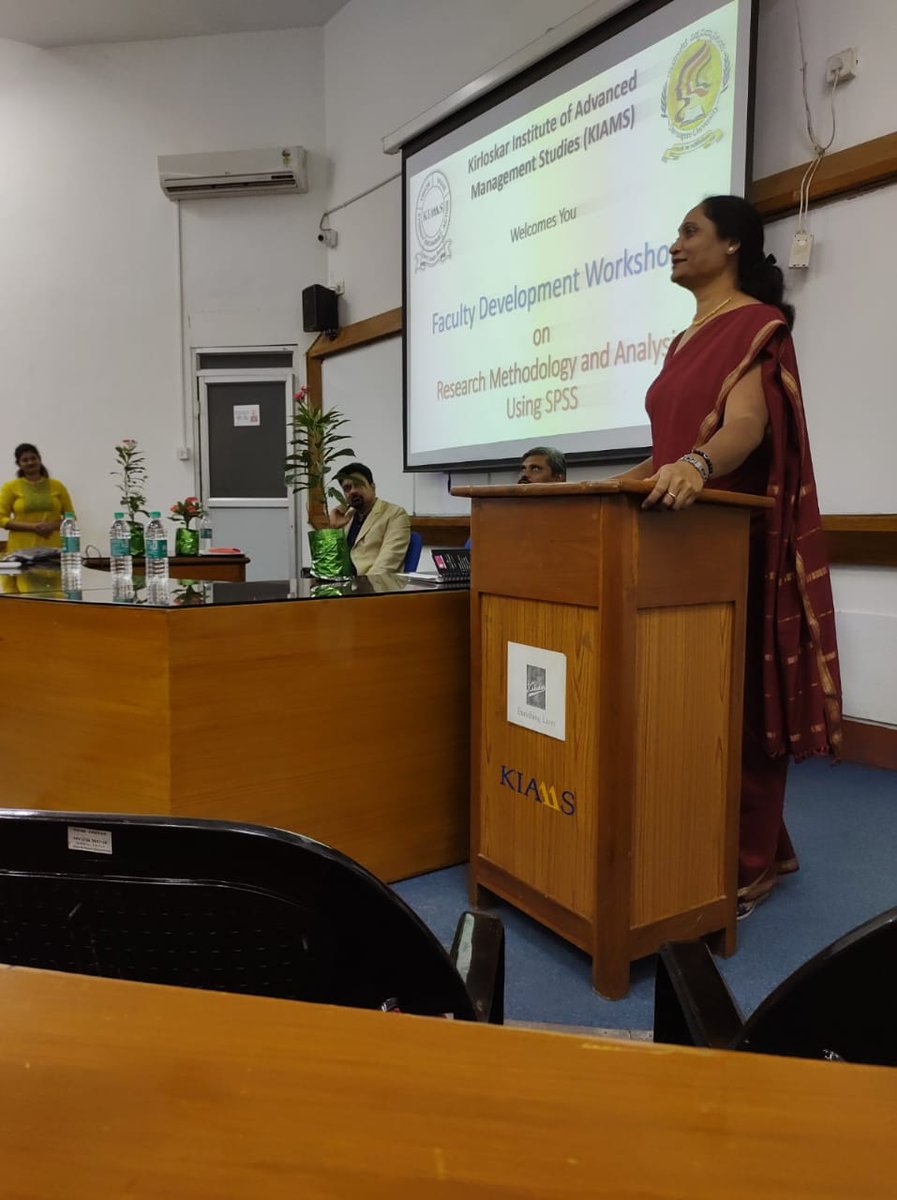 KIM_pgdm's tweet photo. Here is a glimpse from the second day of our Faculty Development Workshop. Our professors have shared their insights on the topic ‘Research Methodology and Analysis Using SPSS’ and given very useful tips on how to make good use of the software package.
#KIAMS https://t.co/aYvkoqJxnJ