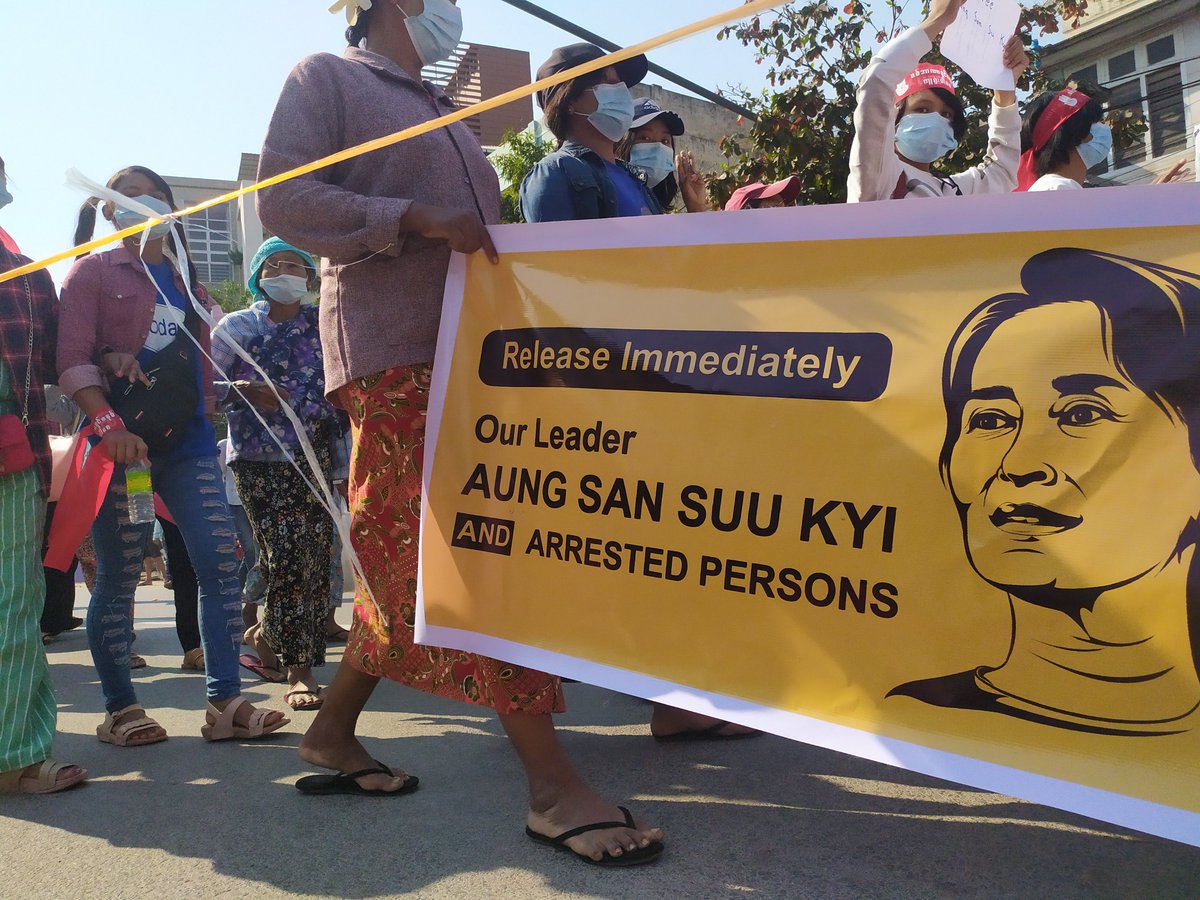 မုံရွာမြို့ စစ်အာဏာရှင်ဆန့်ကျင်ရေး ဆန္ဒပြပွဲ။