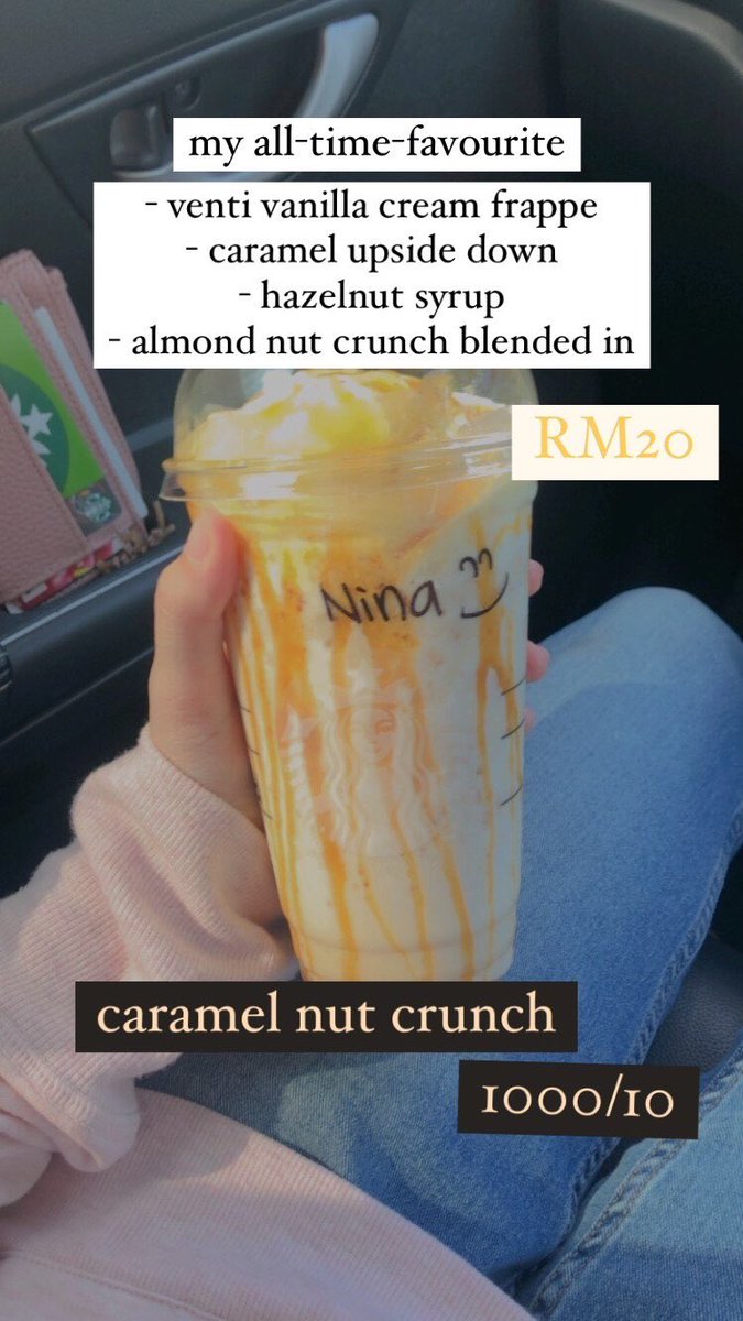 since ramai request buat thread :starbucks custom recipe malaysia edition(aku post ikut turutan mana paling sedap)