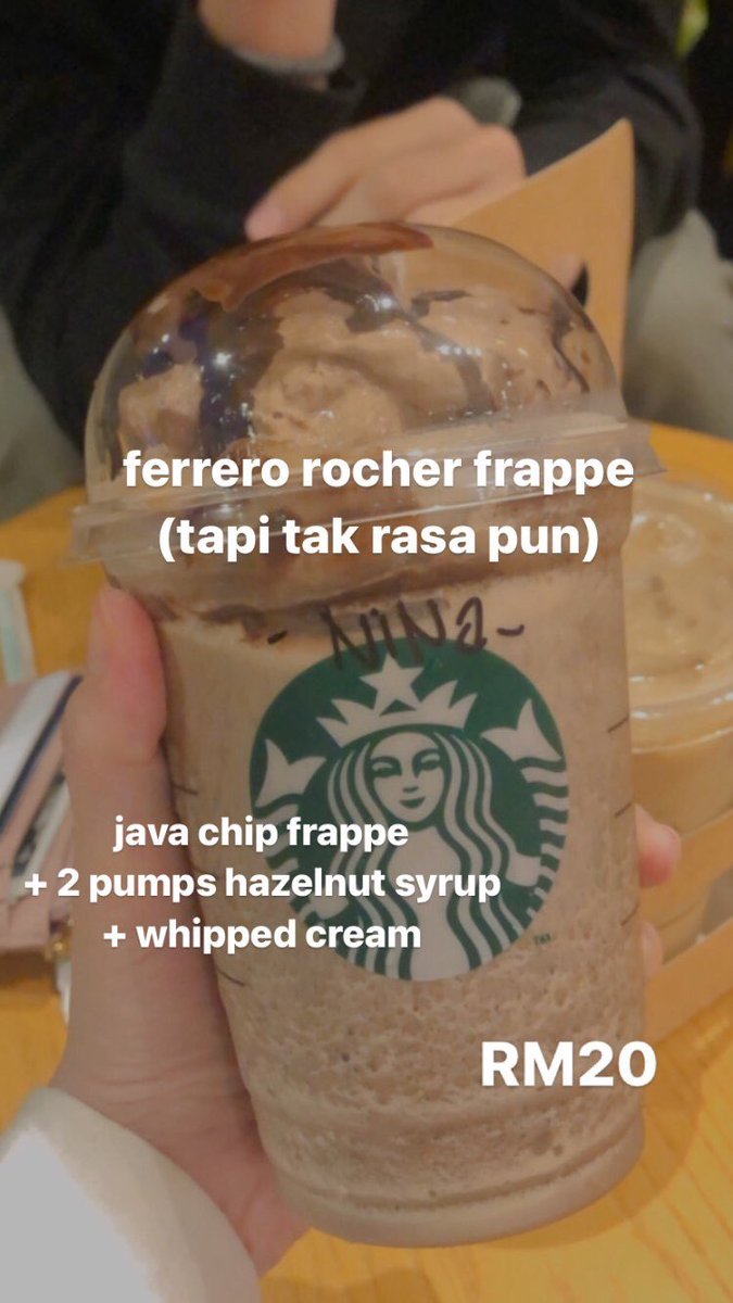 since ramai request buat thread :starbucks custom recipe malaysia edition(aku post ikut turutan mana paling sedap)