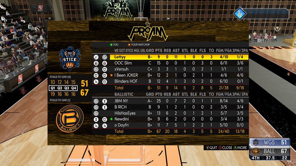 Ballistic 2k (@2kballistic) on Twitter photo Ballistic over We Got Stick in <a href="/MilitiaLeague/">Militia Gaming League</a> tourney round 1. (2-0)
PG: <a href="/JackMascone/">Jack Mascone</a>
SG: <a href="/BRlCHARDSON/">Brandon Richardson</a>
SF: <a href="/HilsHasEyes/">Hils</a>
PF: <a href="/Newdini/">Antonio Newman</a>
C: <a href="/dayfri/">Ryan I πππππ</a>
@youFamousEnough <a href="/2kCompGames/">Jelani Mitchell</a> Ballistic over We Got Stick in <a href="/MilitiaLeague/">Militia Gaming League</a> tourney round 1. (2-0)
PG: <a href="/JackMascone/">Jack Mascone</a>
SG: <a href="/BRlCHARDSON/">Brandon Richardson</a>
SF: <a href="/HilsHasEyes/">Hils</a>
PF: <a href="/Newdini/">Antonio Newman</a>
C: <a href="/dayfri/">Ryan I πππππ</a>
@youFamousEnough <a href="/2kCompGames/">Jelani Mitchell</a>