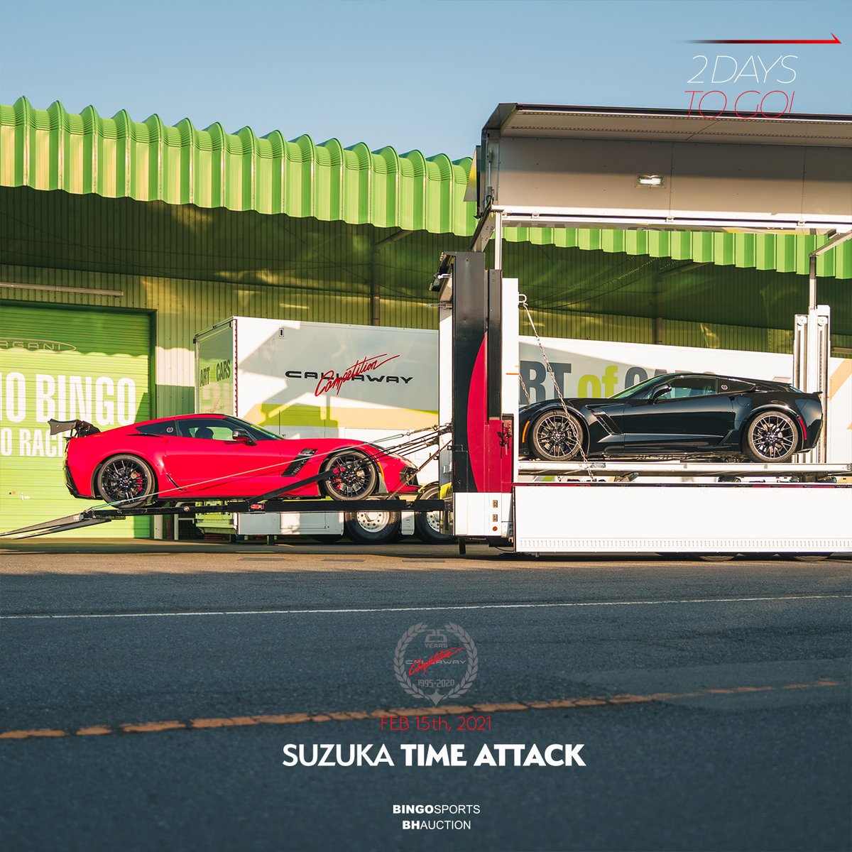 bingo_media_jp's tweet photo. ❷ days to go!
Suzuka TimeAttack  FEB 15th, 2021

#callawaycompetition  #suzukacircuit #corvette https://t.co/WYIrarkYvs