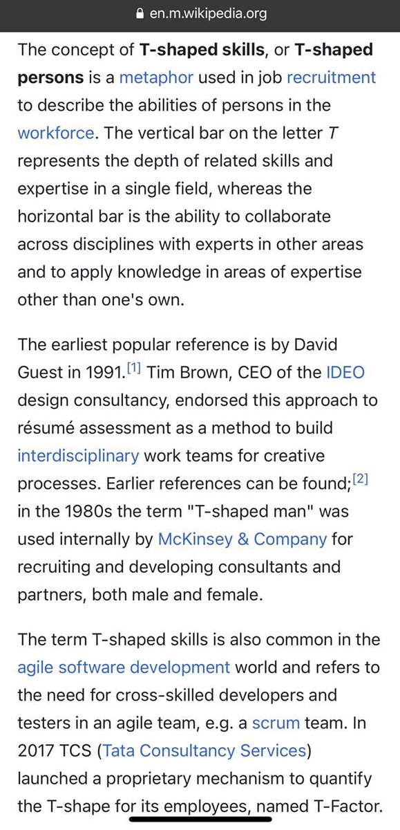 However, it is a lazy fallacy to think in binary terms. Private sector see has been using the concept of T-shaped skills for a long time now, joining the depth of related skills and expertise in a single field, with ability to collaborate and apply knowledge in other areas.