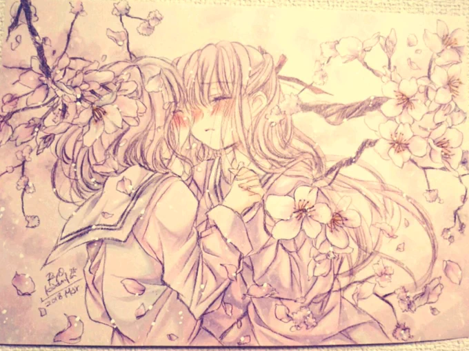 #見た人もなにか無言で桜をあげる 