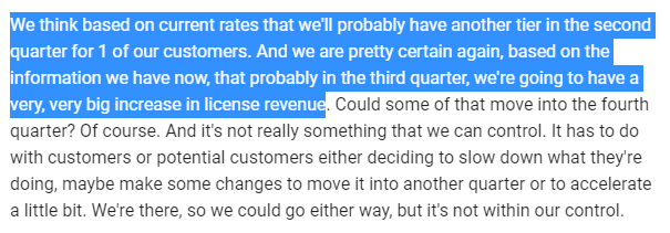 The quote below show how that optionality keeps paying out in a couple of ways:My guess is Q2 reference is more Apple, whilst the Q3 reference is General Motors - that was another optionality for  $INS having worked with GS on Apple and as GS are hot for credit, there'll be more