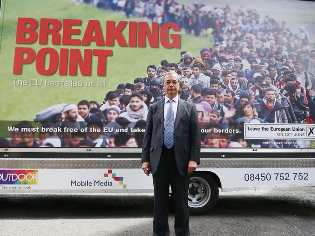 Farage unveiled his infamous Breaking Point poster in the lead up to the EU referendum, which was eerily similar to  #Nazi propaganda.Farage refused to apologise, knowing full well that this kind of deliberately dangerously polarizing propaganda hadn't been seen since the Nazis.