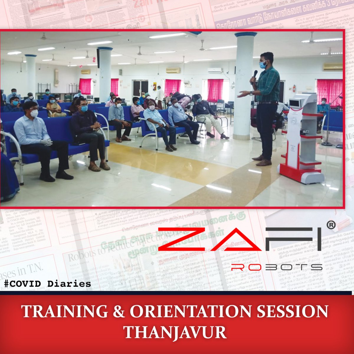 #coviddiaries   We conducted a Orientation and training program on #Zafi in Thanjavur Medical College

#COVID19 #Coronafree #TMC