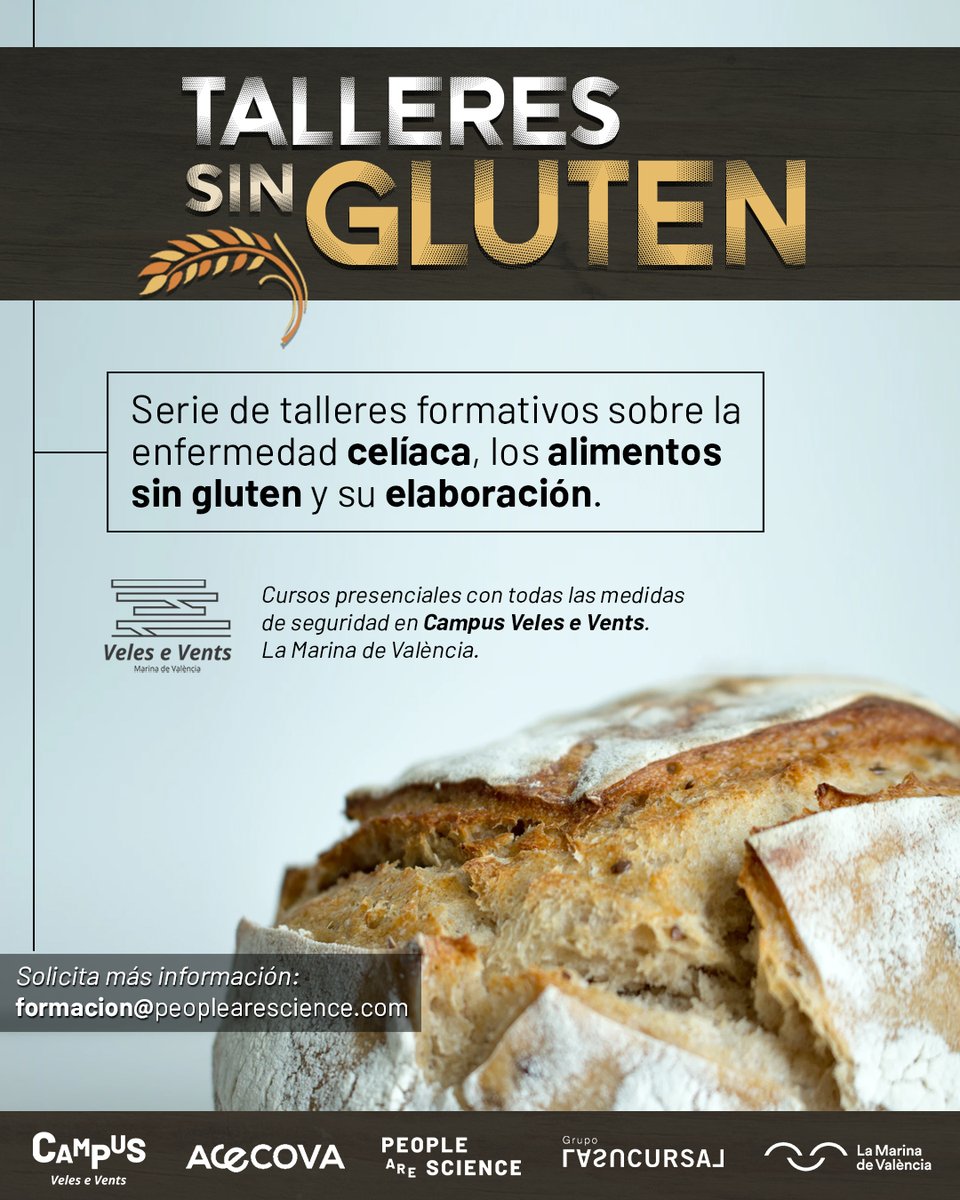 cuinakids's tweet photo. ¡Llegan los #TalleresSinGluten a #CampusVeleseVents! Gracias a la colaboración de @Acecova con #PeopleAreScience hemos preparado una serie de talleres formativos sobre la enfermedad celíaca, los alimentos sin gluten y su elaboración. ¡Permaneced atentos! #MovimientoCeliaco https://t.co/KeYPoWaH1M