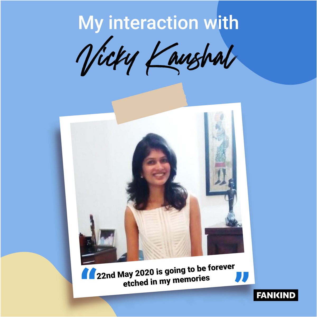 FankindOfficial's tweet photo. It was so much fun playing virtual Dumb charades with @vickykaushal09 ❤️
Swipe to see Pooja talk about her experience! ✨
.
.
.
#Fankind #FankindXVicky https://t.co/lzRRVquZJV