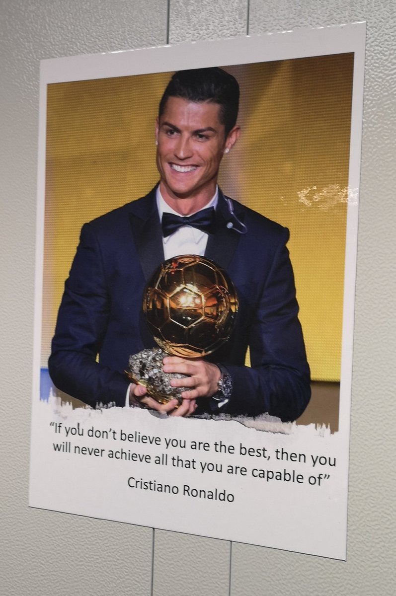 Pearse_Hamilton's tweet photo. Friday motivation from @cristiano in our site office to end the week strongly! https://t.co/S0fViG5S7B