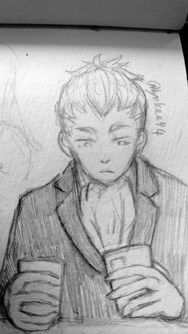 久々に落書き
本日見かけたサラリーマンをモデルに
先生 