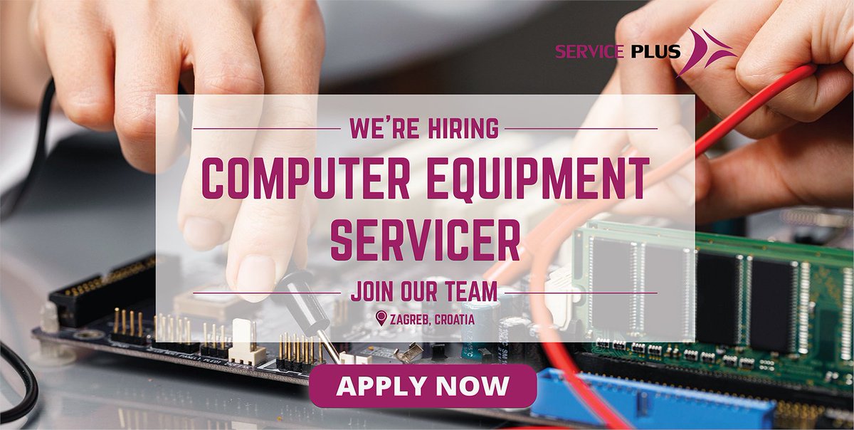 ServicePlusIT's tweet photo. 📢If you have passion and initiative towards IT industry trends, willing to learn new things, then you should definitely join our great team❗

Apply now 👉 https://t.co/SKZ8efrKRP

#joboffer #serviceplus #ComputerEquipmentServicer https://t.co/o7F5cCdYWu