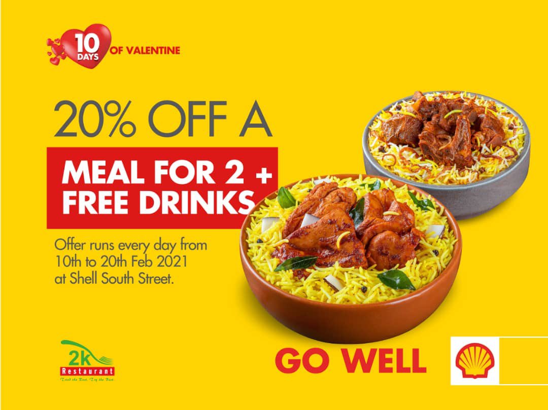 QuteJR's tweet photo. Shell is showing couples love this month, from free Ice cream for the first 15 couples courtesy of Karveli to 20% off on couple meals at 2k, its a whole #10DaysOfValentine from 10th to 20th, indeed #MoreReasonToLoveShell https://t.co/RzpORQA8CN
