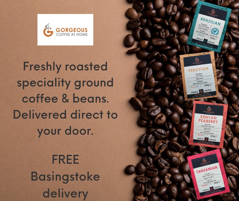 Support your local businesses and they will support you right back! FREE delivery to all our Basingstoke customers and everyone within a 10 mile radius of our office.  gorgeouscoffeeshop.co.uk #basingstoke #hampshire #coffee #buylocal #workingfromhome