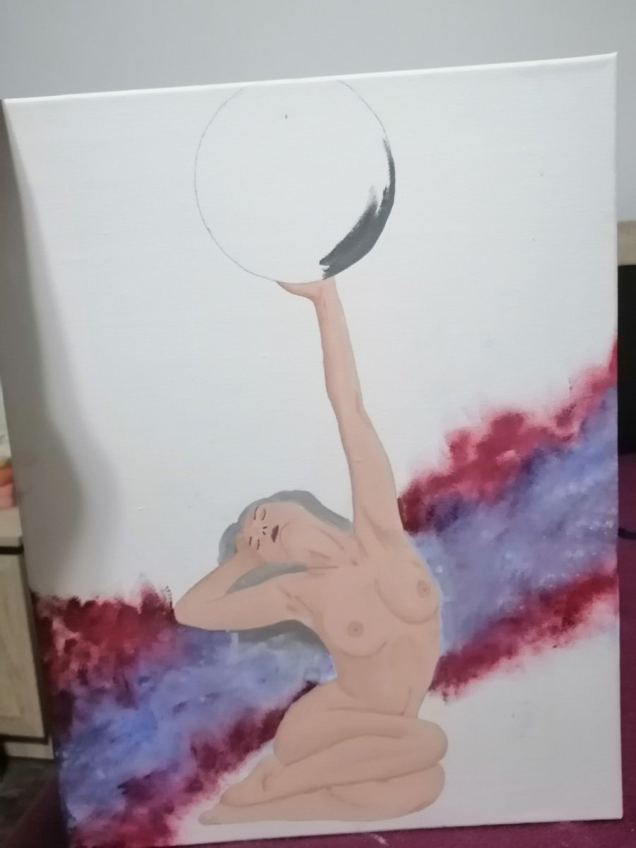 ArtRomanian's tweet photo. Work in progress, "moon goddess", oil on canvas.
#artinprogress #oilpainting #nudeart #oilart #nude #goddess #fullmoon #art #artist #galaxy #celestialart #femaleform #moongoddess #wallart #oiloncanvas #canvasart #artwork #originalart #originalpainting https://t.co/FCBsqtJPcd