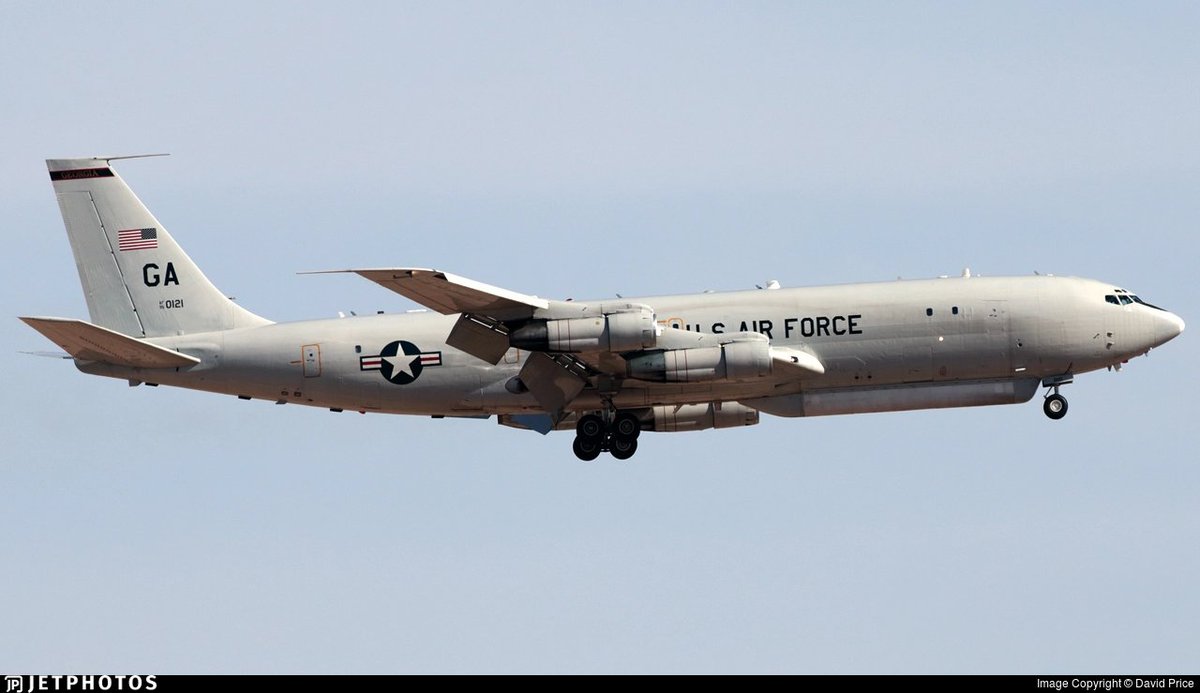 scan_sky's tweet photo. Something A Bit Different Crossing The #UK 🇬🇧

#USAF - Boeing E-8C Joint STARS - 95-0121 - #PEACH75 🍑 

Routing East Across The UK - Towards Europe 🇪🇺

Not A Common Sight 👀 Over This Part Of The World 🗺 https://t.co/PE5mOmP5jn