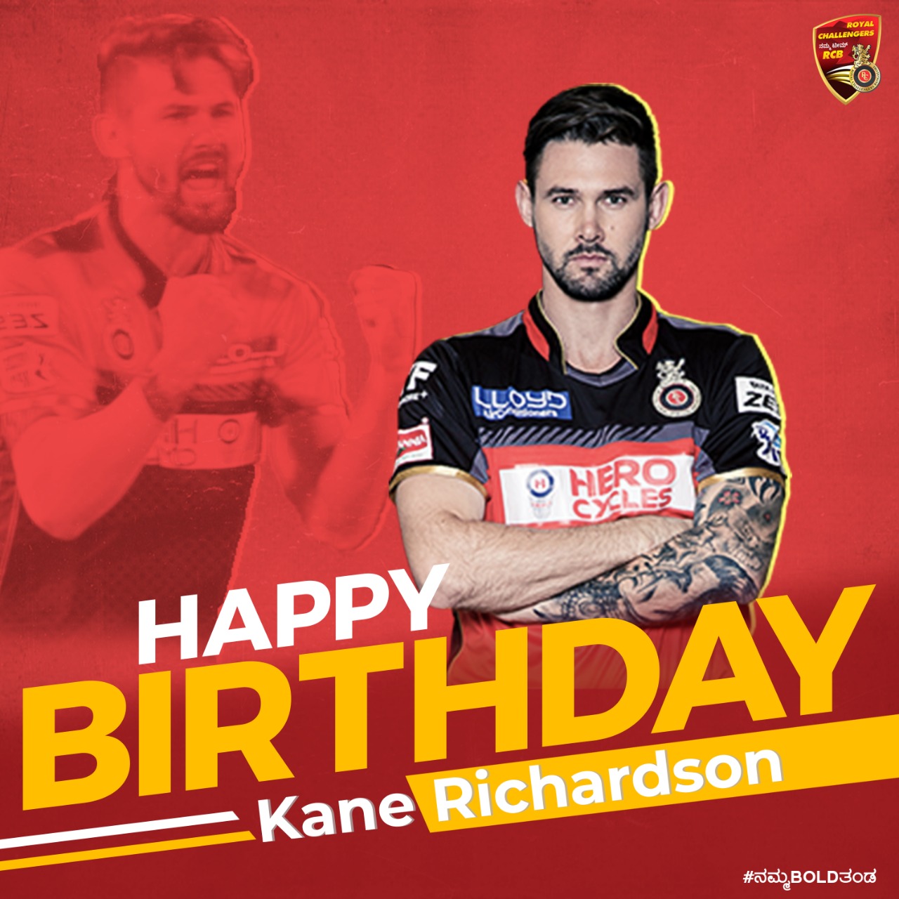 Happy birthday Kane Richardson     