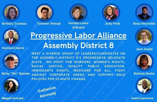 In Sacramento's Assembly District 8, the Progressive Labor Alliance and Progressive Delegates Network had a strong showing, winning most of the  #ADEM seats. Congrats  @DavidinNorCal !  https://adem.cadem.org/assembly-districts/ad-8/