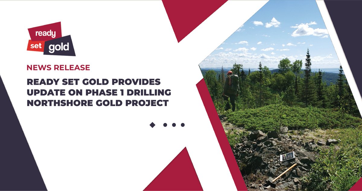 readyset_gold's tweet image. 📢 NEWS RELEASE — $RDY is pleased to provide an update on its ongoing drilling program at the Northshore Gold Project located in the Hemlo-Schreiber Greenstone Belt near the town of Schreiber, Ontario: bit.ly/3iXu6T7

#DrillingProgram #StockstoWatch #Investors #Mintwit