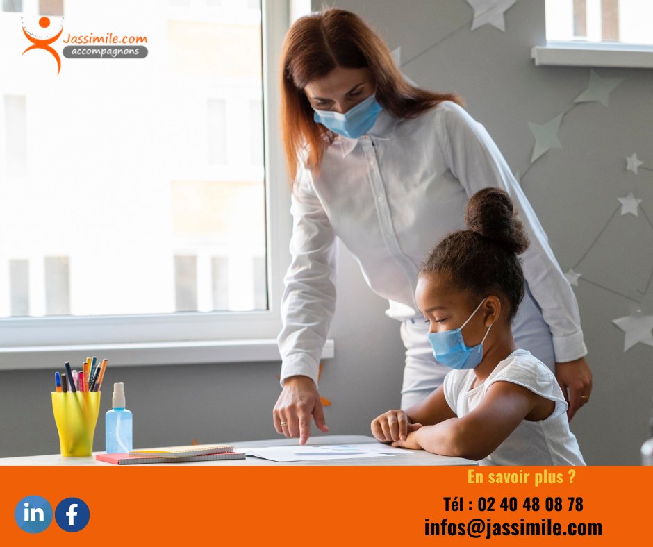 JassimileCom's tweet photo. En  choisissant la solution  𝐉𝐚𝐬𝐬𝐢𝐦𝐢𝐥𝐞,  vous permettez à votre enfant de bénéficier d'un accompagnement sur mesure, par un enseignant spécialiste qui adapte son travail en fonction de ses besoins.👩‍🏫

#soutien-scolaire  #Jassimile #Nantes https://t.co/2q1ddQwwWP