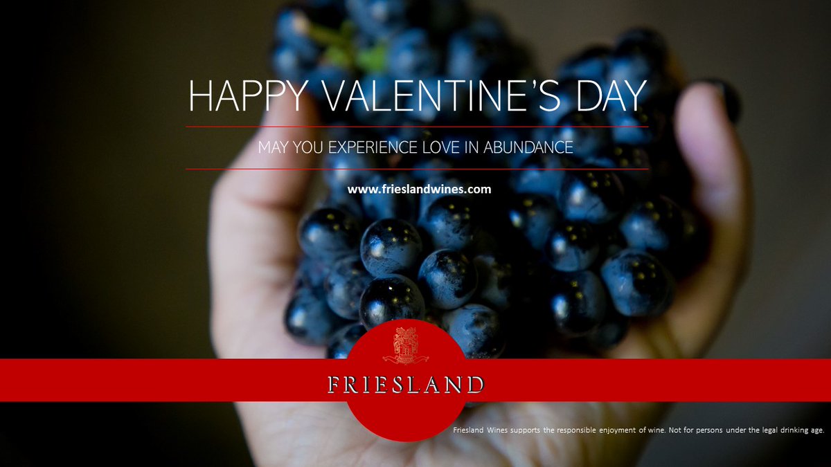 Wishing you all a wonderful weekend & a Happy Valentine's Day on Sunday! 
#Frieslandwines #handcrafted #stellenbosch #familywines #ValentinesDay2021 #valentines #ilovefriesland #love #romance #romanticwines #winelover #madetoenjoy #capewinelands #stellenboschwineroute #SaveSAwine