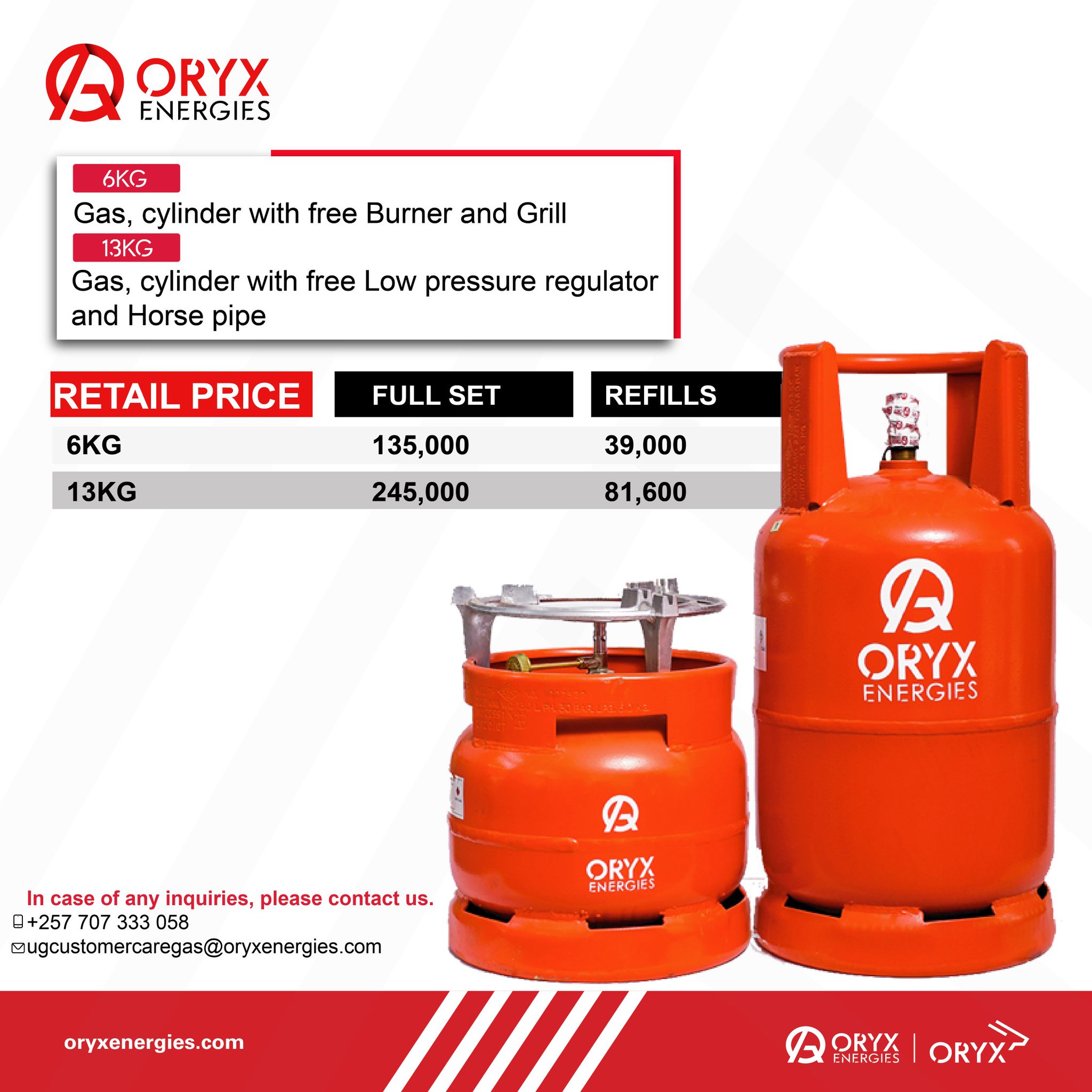 ORYX Energies Uganda On Twitter Amazing Gas PRICES At ORYX Bukesa