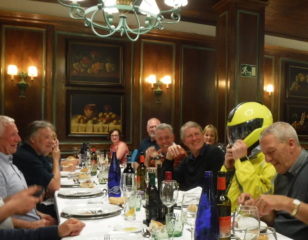 DragonMotoTours's tweet photo. A lesson from Bill "The Stig" for our #FridayFillip this week where he demonstrates how to #selfisolate in a crowd!!!! He had this premonition on tour with us in Spain back in June 2018 😂 https://t.co/w1HnrYlinr