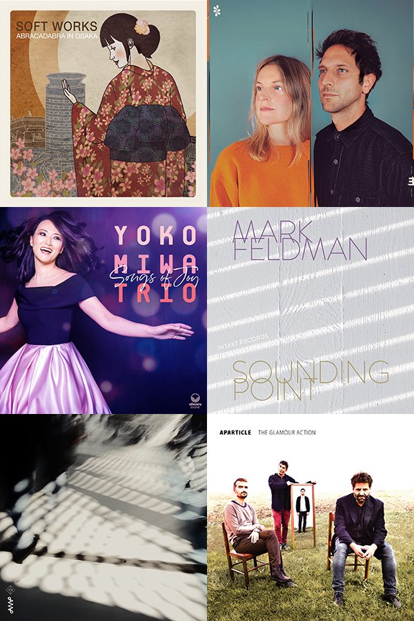 AdrianPallant's tweet photo. RECENT LISTENING: February 2021. #SoftWorks, @snow_poet, @yokomiwa, #MarkFeldman, #Hitra @CFIIIS, #Aparticle (@moonjune @EditionRecords @UbuntuMusicJazz @ProperJazz @Intaktrecords): https://t.co/LGIXz35qKr https://t.co/9bbCfC8I7u
