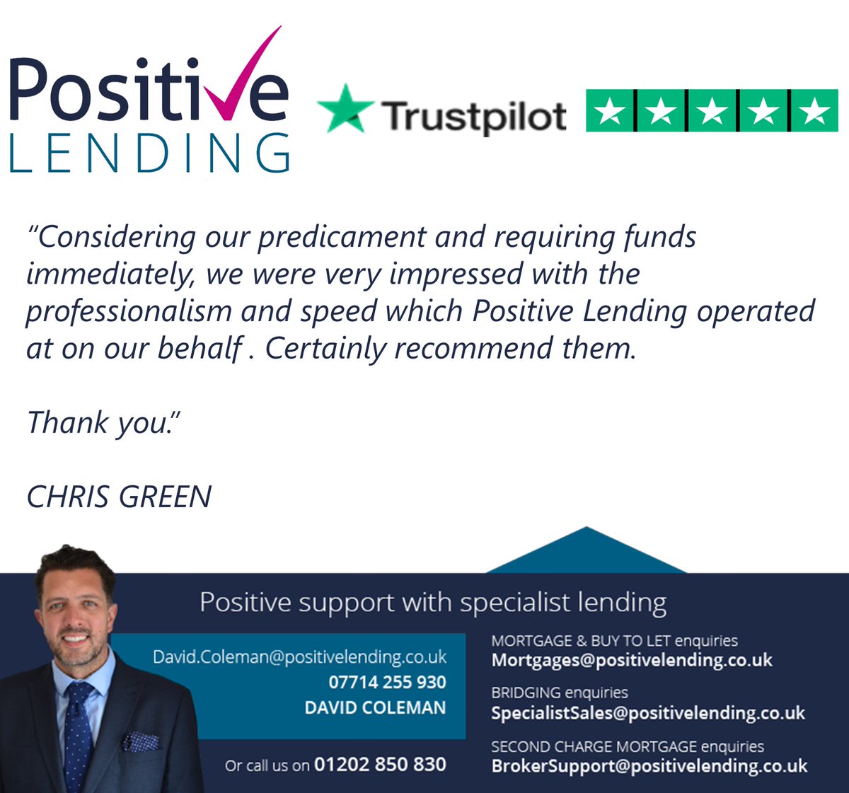 dc_positive's tweet photo. Feedback Friday and another happy client expertly looked after from start to finish with their bridging loan application, to find out how we can support your short term lending clients, get in touch for a chat #bridging #loans https://t.co/zpAiCrI09p