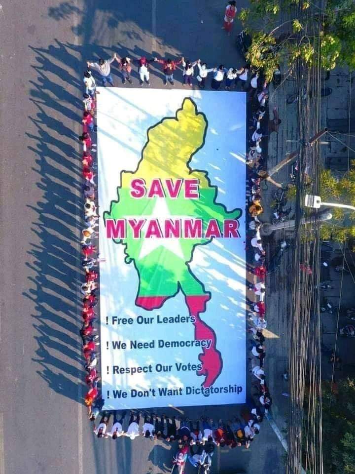 Fight For Democracy
#CyberSpeechFreedom 
#WhatsHappeninglnMyanmar