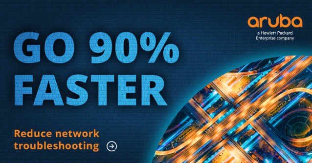 With the explosion of remote and hybrid working, up to 70% of IT’s time is spent on manual troubleshooting. Now you can work up to 90% faster. Detect and resolve issues before they impact users with Aruba ESP: dy.si/jzzVor