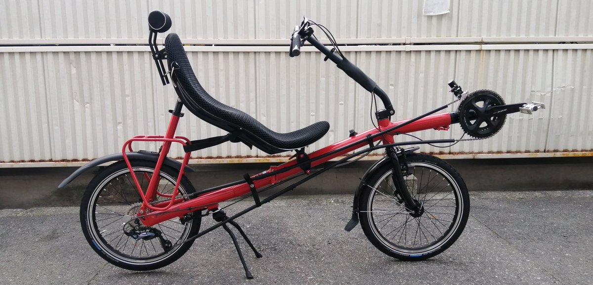HCWORKS1974's tweet photo. Azubさん、元気な様子で良かった!
#リカンベント
#折り畳みリカンベント
#Azub
#recumbent https://t.co/xa1oBWp6ZH