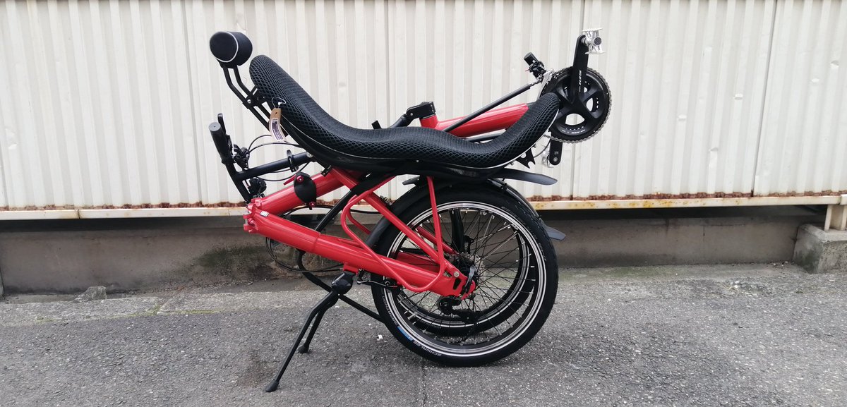 HCWORKS1974's tweet photo. Azubさん、元気な様子で良かった!
#リカンベント
#折り畳みリカンベント
#Azub
#recumbent https://t.co/xa1oBWp6ZH
