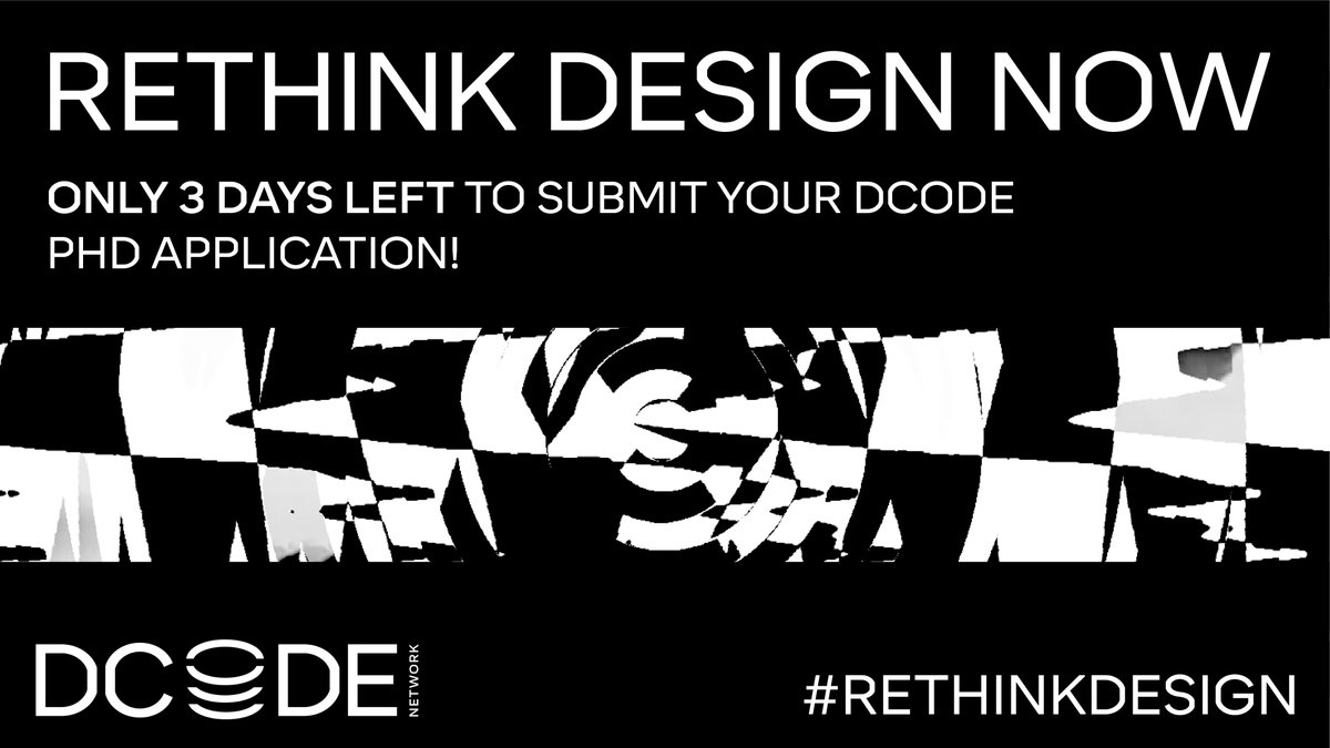 📢 Last call! 15 #PhDjobs across 5 countries to rethink #design, society and #digital transformation. Fully funded, open to all nationalities and all disciplines 🌎 Apply here: dcode-network.eu  #WeAreDCODE #H2020 #MSCAjobalert  🇪🇺