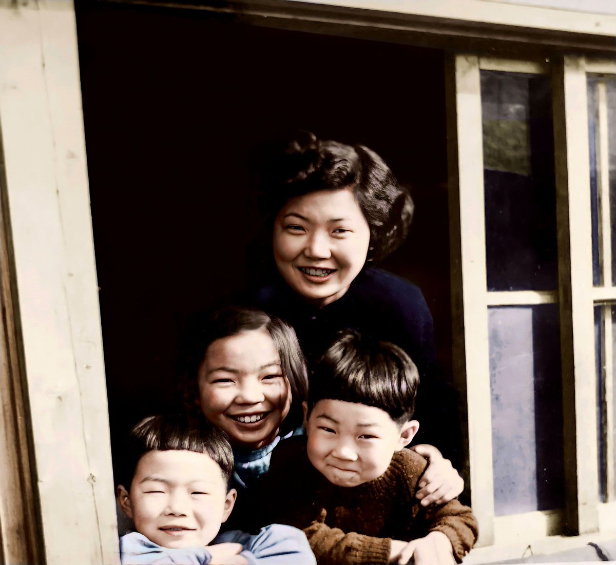 デジミ D M C 昭和の子供シリーズ 昭和26年 1951年 頃 前髪が可愛い キッズたち カラー化