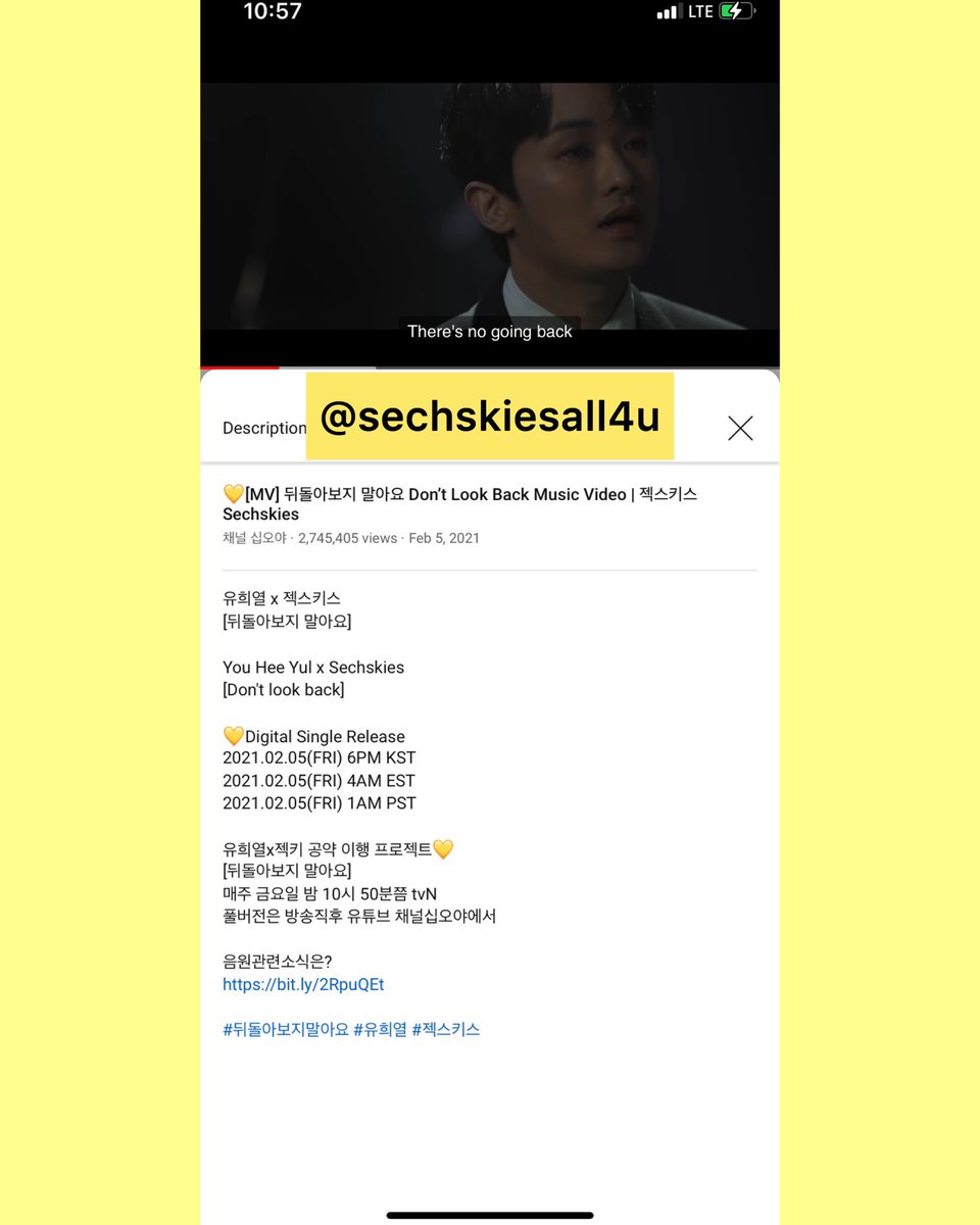 sechskiesall4u's tweet photo. YHYโs Sketchbook episode will air tonight ๐ Are yโall excited? ๐
While we wait, letโs stream Donโt Look Backโs MV!!! We are super close to 3 Million views!!!! ๐๐๐
#SECHSKIES #์ ์คํค์ค #๋ค๋์๋ณด์ง๋ง์์ #๋ค๋์๋ณด์ง๋ง์์_์ํค๋ง๋ด์ #dontlookbackstreaming #๋ค๋ณด๋ง์ค๋ฐ์ธ์ฆ https://t.co/hQzSICQ8Wv