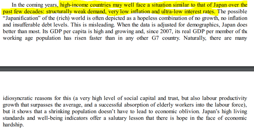 Look, Klaus Schwab himself mentions this as an objective in his The Great Reset book. He also explicitly says he sees the Japanification of the US in the cards, though anomalously, he doesn't see inflation...