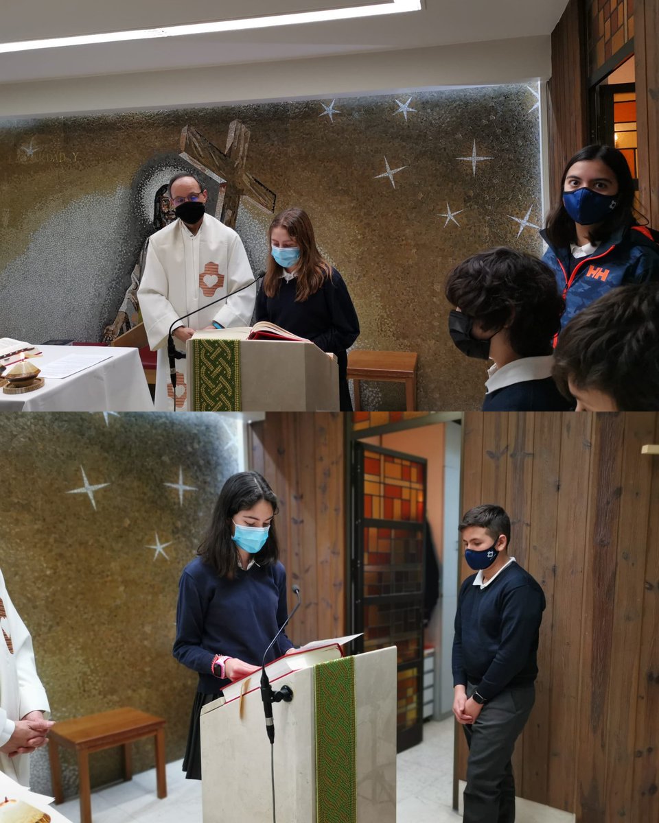 Los alumnos de 1º de ESO B hemos celebrado una Eucaristía en el marco de la Fiesta de Nuestra Señora de Lourdes. Le hemos pedido a la Virgen patrona de los enfermos que ayude a tantas personas que están sufriendo.

#Pastoral #ReliEsMás #ESO #NuestraSeñoradeLourdes