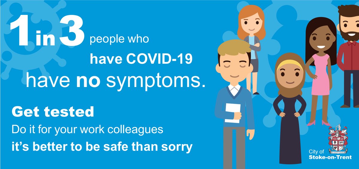 SoTCityCouncil's tweet photo. 🧪Book a #COVID19 test today and get your results in 30 minutes:

Northwood Stadium
New Horizons Leisure Centre
Hanley Town FC
Weston Coyney Village Hall
Florence Colliery Social Club
Christ Church 
Sneyd Green Community Hub
Penkhull Village Hall
 
➡️https://t.co/RG1mEz7R0c https://t.co/ufBJ2KCU69