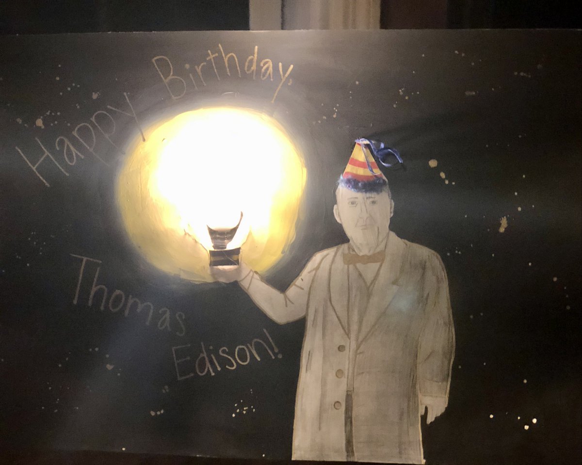 fssdPGMS's tweet photo. 7th grade science students created these amazing cards in honor of Thomas Edison's Birthday (February 11th) We are so proud of their amazing work! https://t.co/ZJ3f279szX