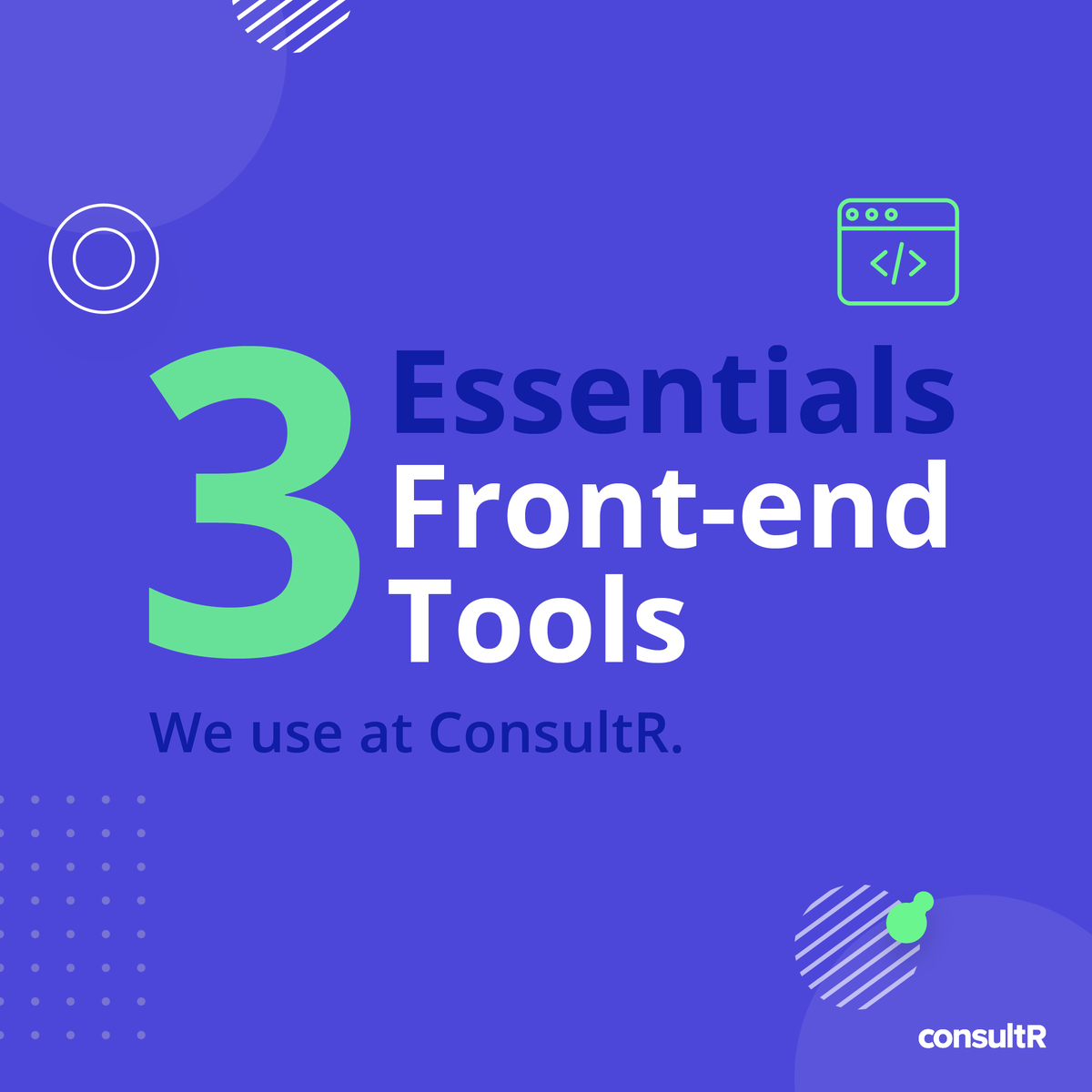 consultr1's tweet photo. Today we'd like to show you some of our favorite daily tools for front-end: #Bootstrap, #Vue.js and #Sass. 👨‍💻

#FrontEnd #CodingNinjas #Developers https://t.co/6EaAhpoe3v