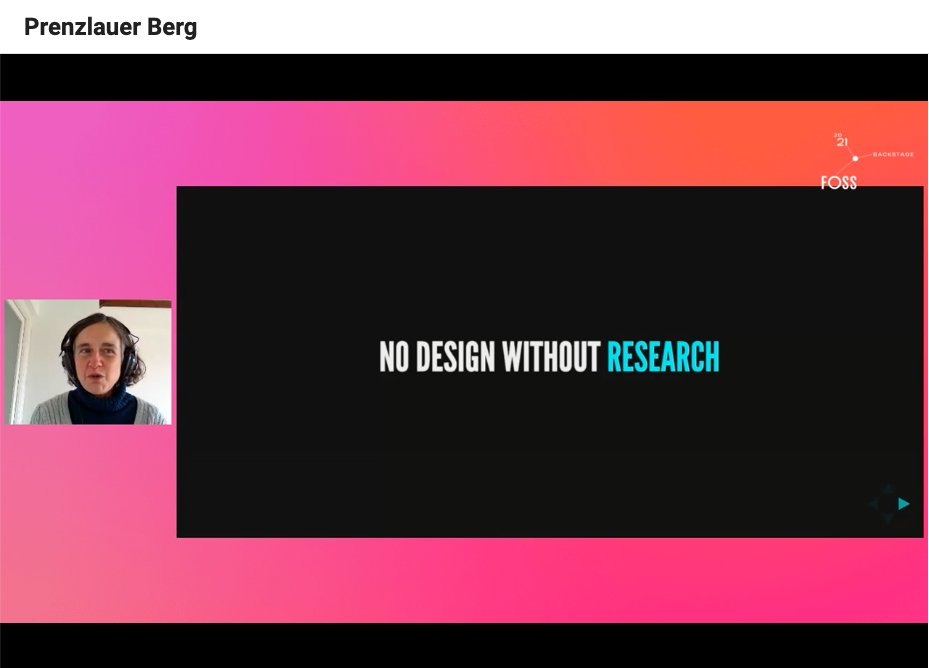 opensrcdesign's tweet image. @belenpena talking at #FOSSBackstage today about UX Design and research in open source projects.