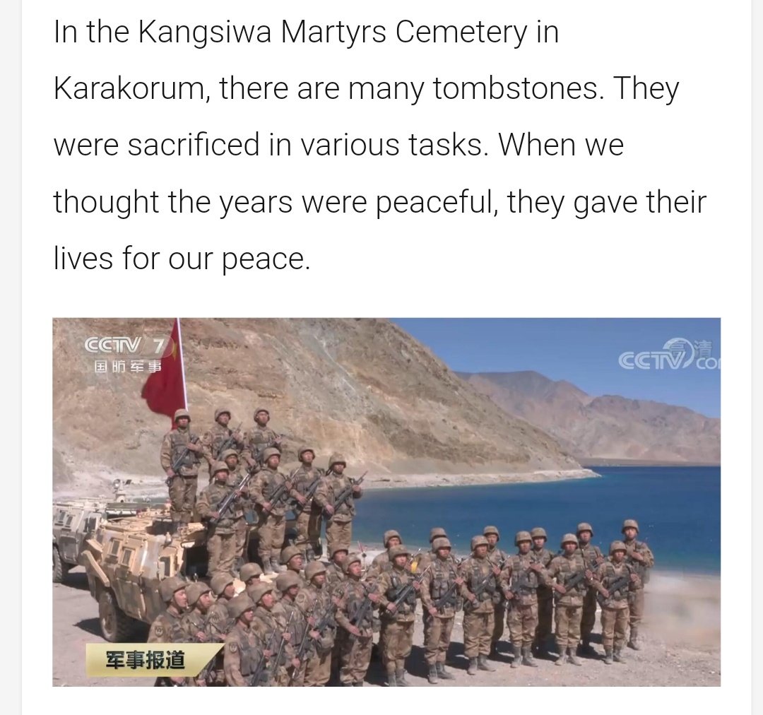 Galwan led to confirmed PLA casualties and the acceptance is now more pronounced in Chinese publications.Kangsiwa Martyrs Cemetery has seen new arrivals