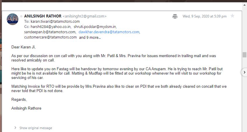 harsh6284's tweet photo. @tata_cars @RNTata2000 @anandmahindra @jagograhakjago @ConsumersAffair @MumbaiPolice
 Mental pressure given to me cannot be calculated, can you understand the time this has taken? I did not want to do this but you have left me with no option https://t.co/ZYveVFH1lk