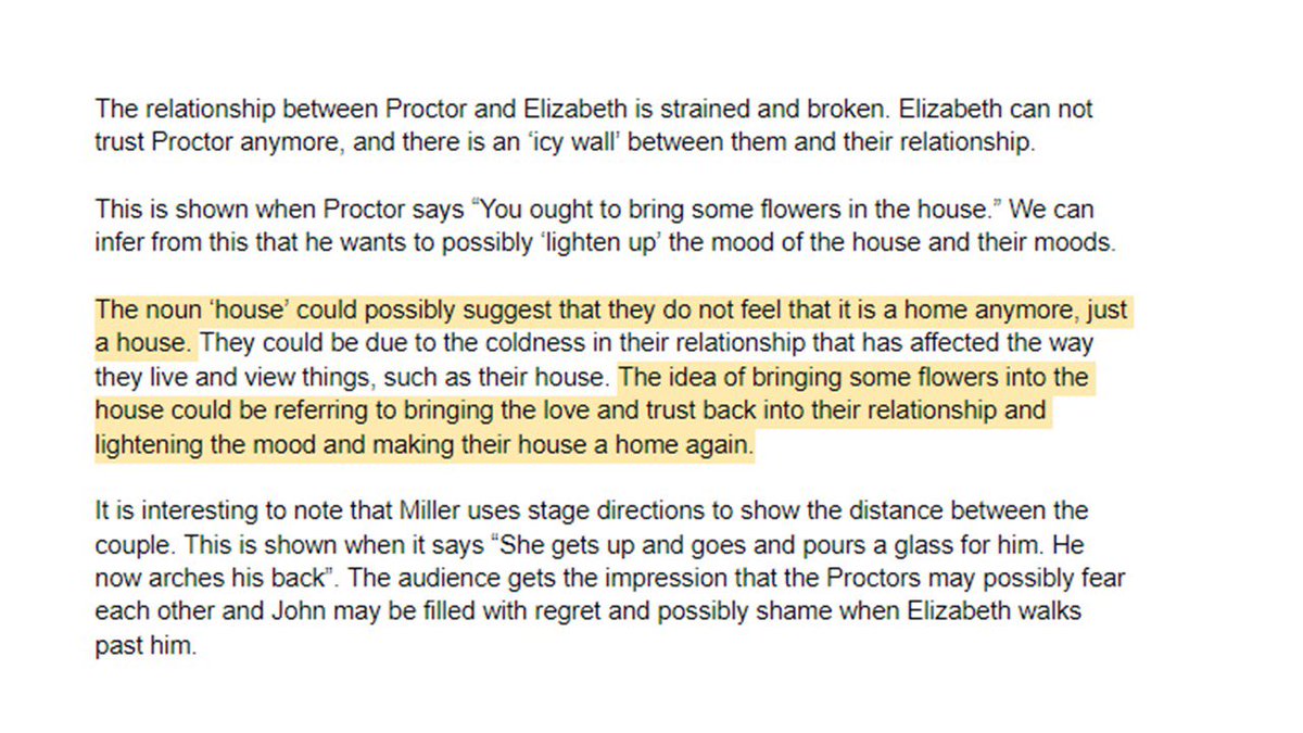 UnityEnglish's tweet image. This week @Mr_Lee_English’s year 9s have been looking at character relationships in the Crucible. Well done to Sophie who produced this fantastic piece of analysis. @UnityBlackpool @UnityComputing