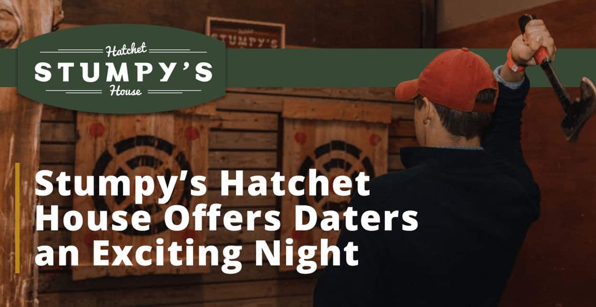 DatingAdvice.com (@datingadvicecom) on Twitter photo .<a href="/StumpysHH/">Stumpy'sHatchetHouse</a> Offers Daters an Exciting Night of Axe Throwing datingadvice.com/for-men/stumpy… .<a href="/StumpysHH/">Stumpy'sHatchetHouse</a> Offers Daters an Exciting Night of Axe Throwing datingadvice.com/for-men/stumpy…