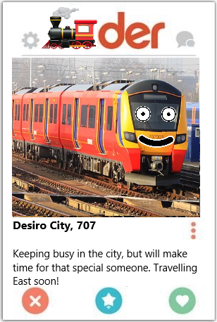 SW_Help's tweet photo. Earlier today, Turbo, 159 and Desiro, 450 were voted your top two, they're through to the next round, but who will be joining them?
Single trains, reveal yourself....
#trainder https://t.co/xCdLiEr8kd