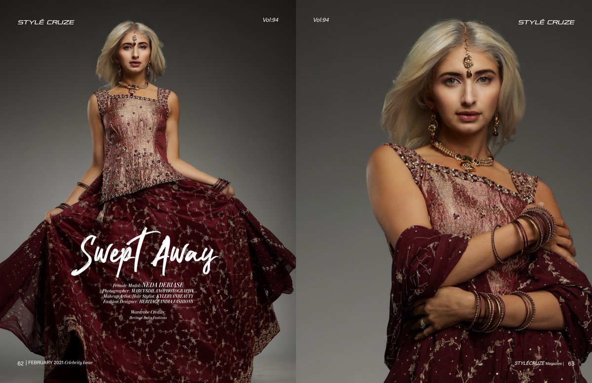 Modelneda's tweet image. Thank you @style_cruze Magazine for this beautiful publication 🤍